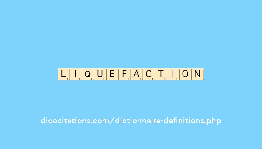 liquefaction liquefaction