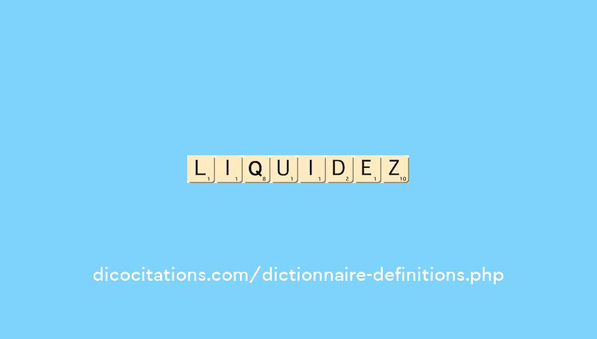 liquidez liquidez