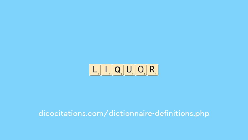 liquor