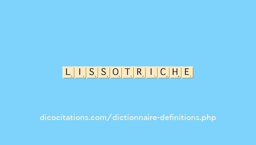 lissotriche lissotriche