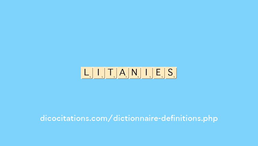 litanies