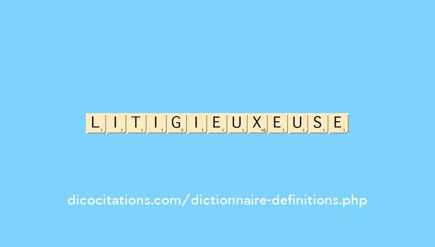 litigieux--euse