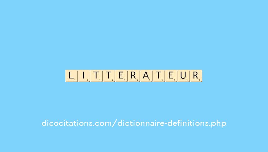 litterateur