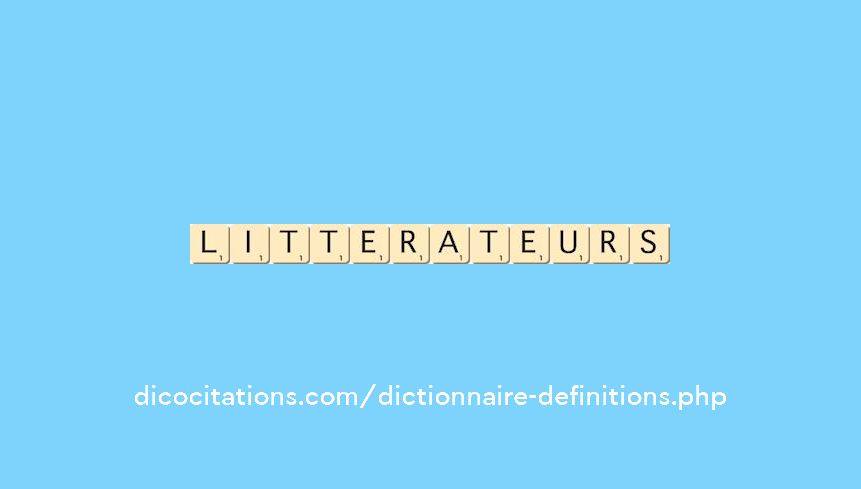 litterateurs