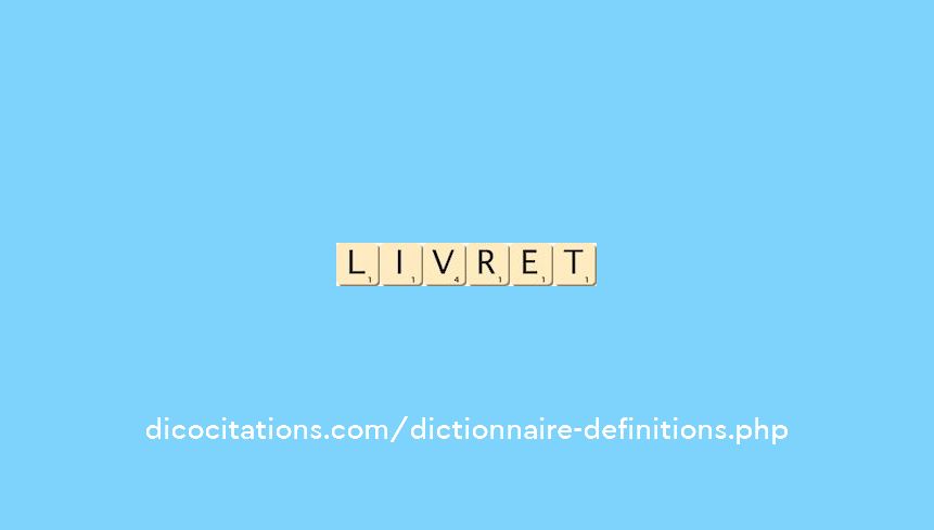 livret