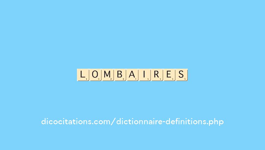 lombaires lombaires