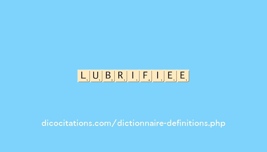 lubrifiee lubrifiee