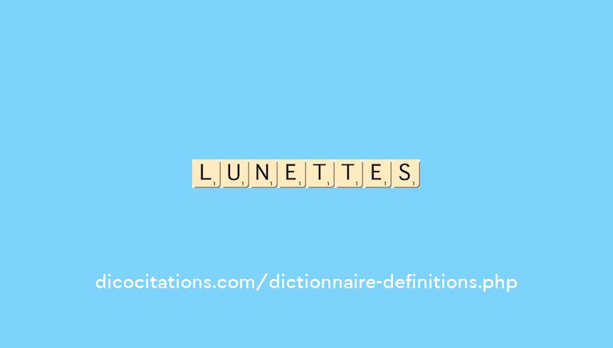lunettes lunettes