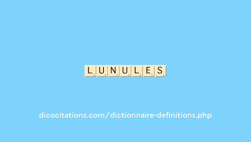 lunules