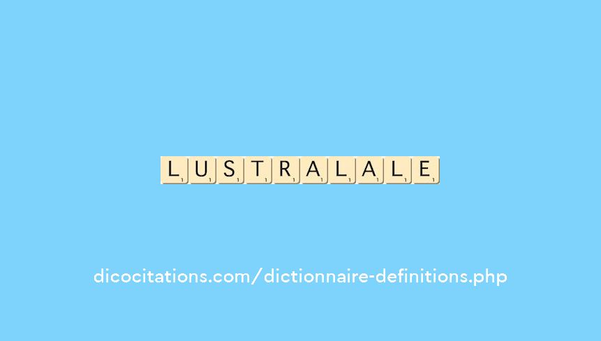 lustral--ale