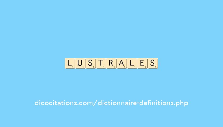 lustrales lustrales