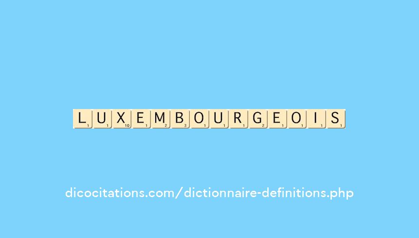 luxembourgeois luxembourgeois