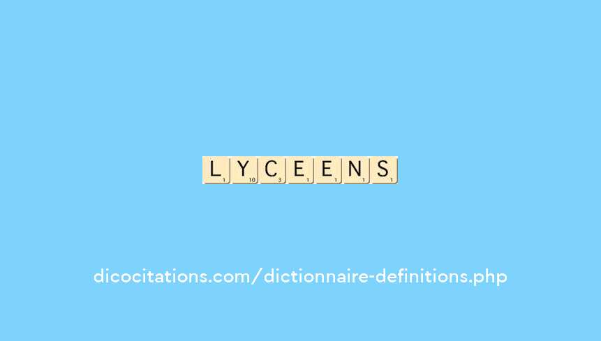 lyceens