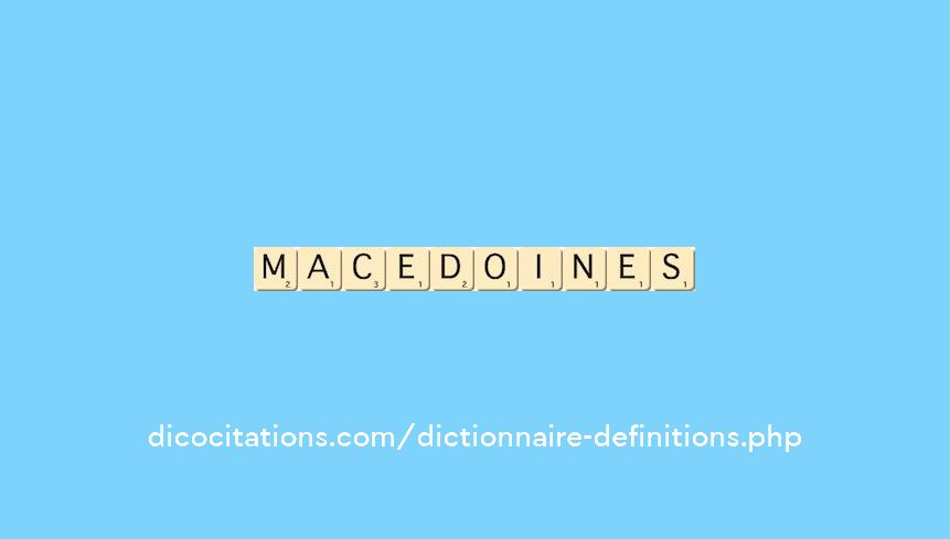 macedoines macedoines