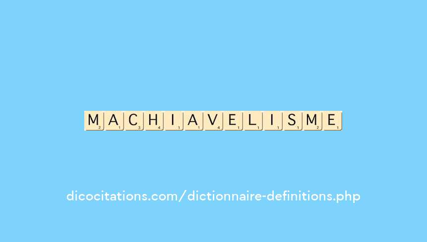machiavelisme
