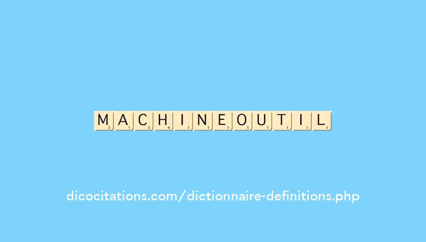 machine-outil machine-outil