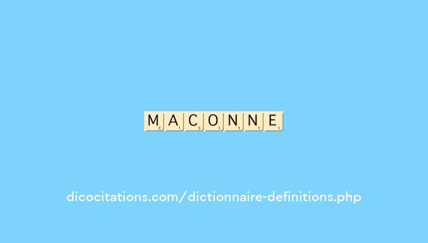 maconne maconne