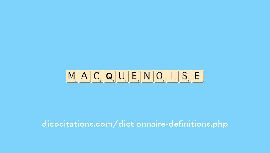 macquenoise macquenoise