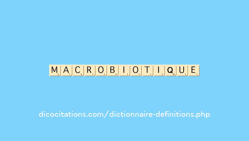macrobiotique macrobiotique