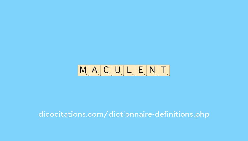 maculent maculent