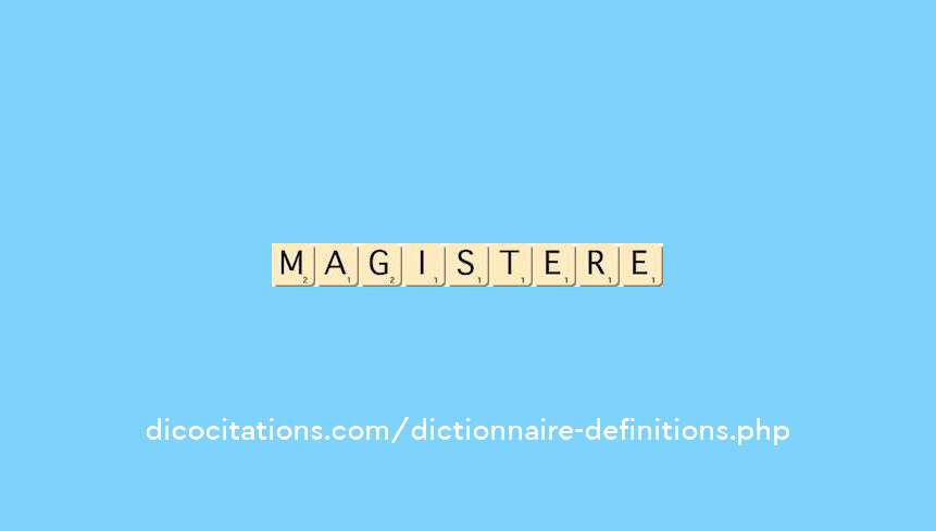 magistere