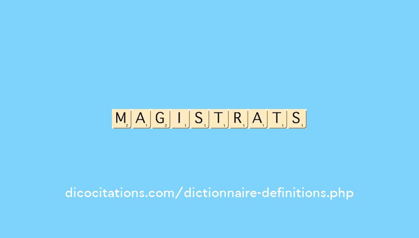 magistrats magistrats