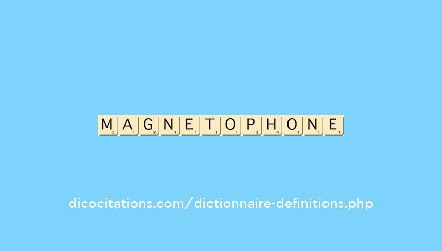 magnetophone magnetophone