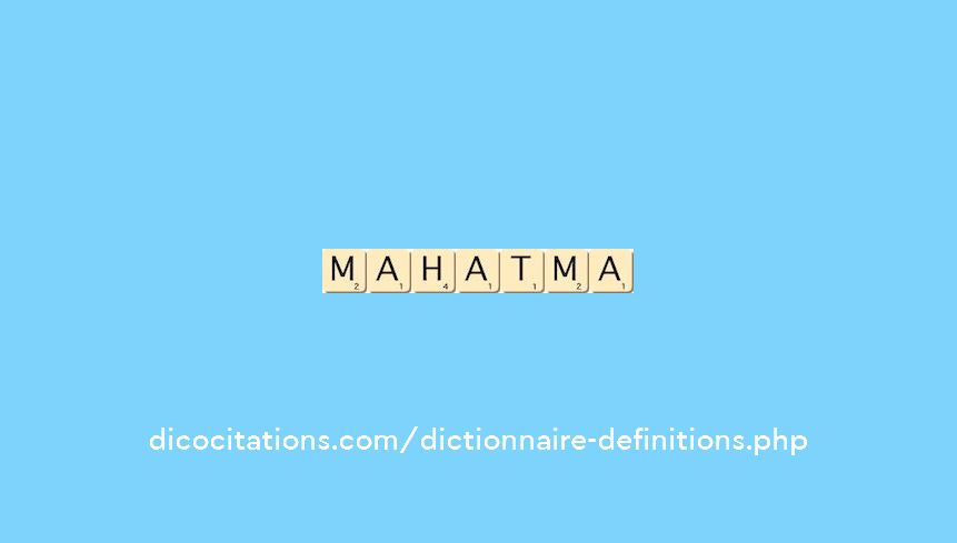 mahatma mahatma