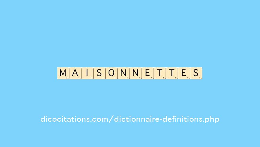 maisonnettes maisonnettes