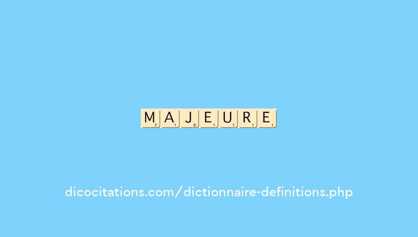 majeure majeure