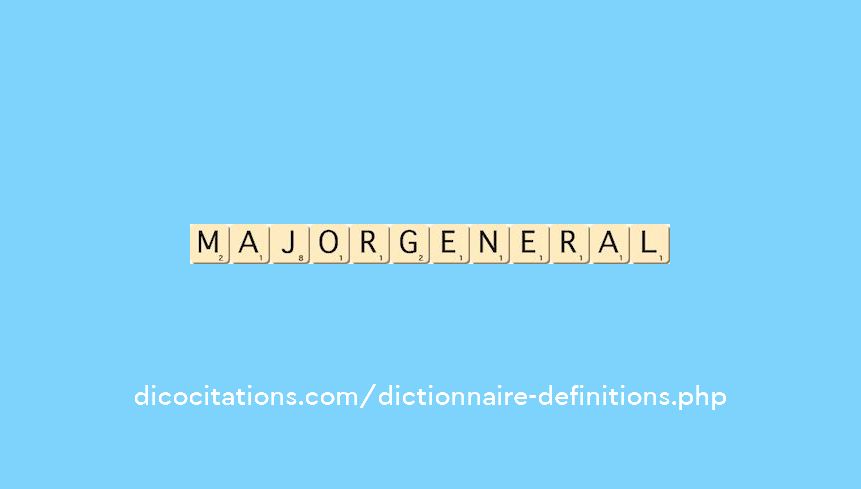 major-general major-general