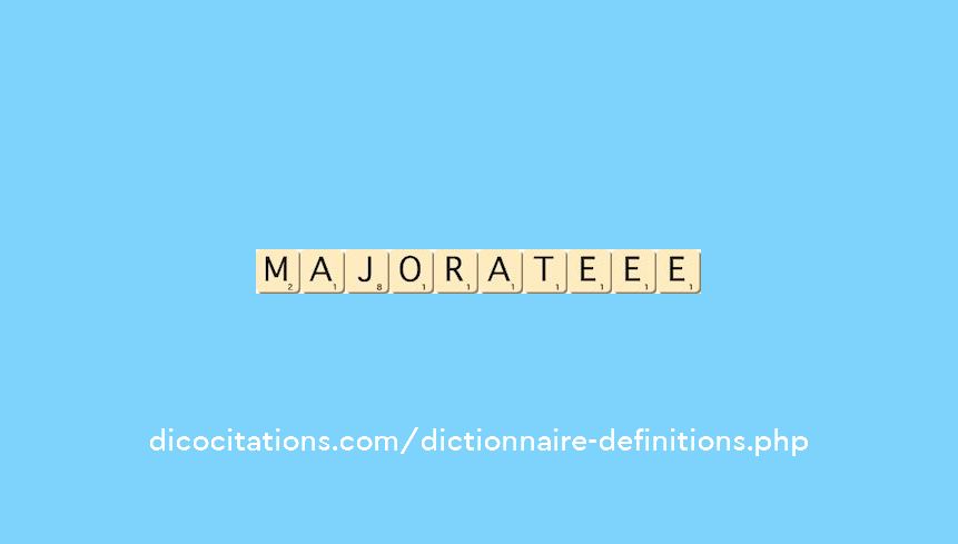 majorate--ee