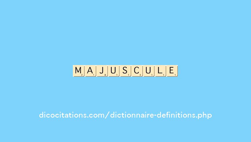 majuscule majuscule