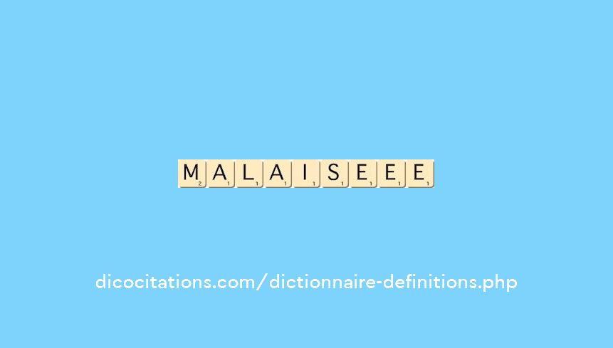 malaise--ee