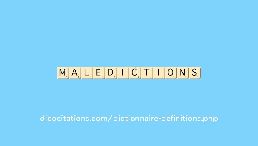 maledictions