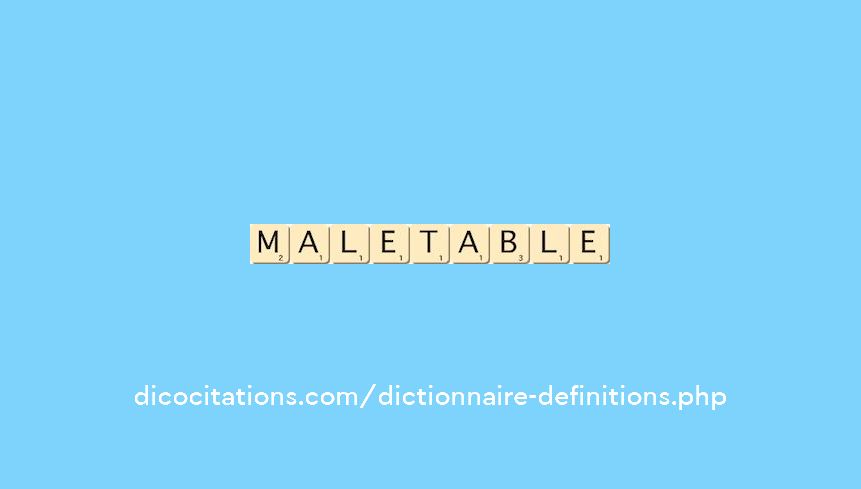 maletable maletable