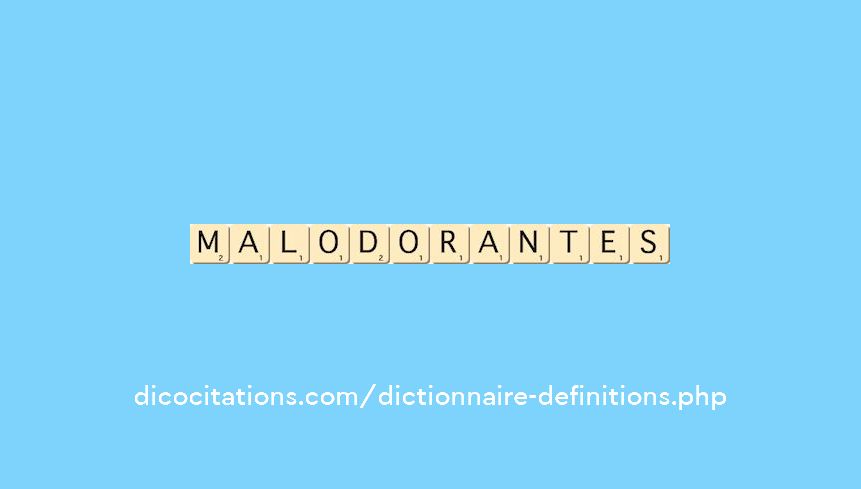 malodorantes malodorantes