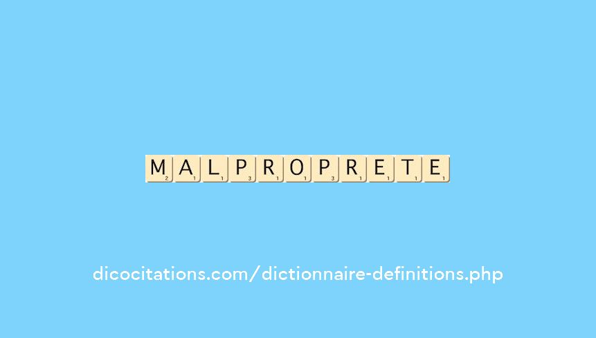 malproprete
