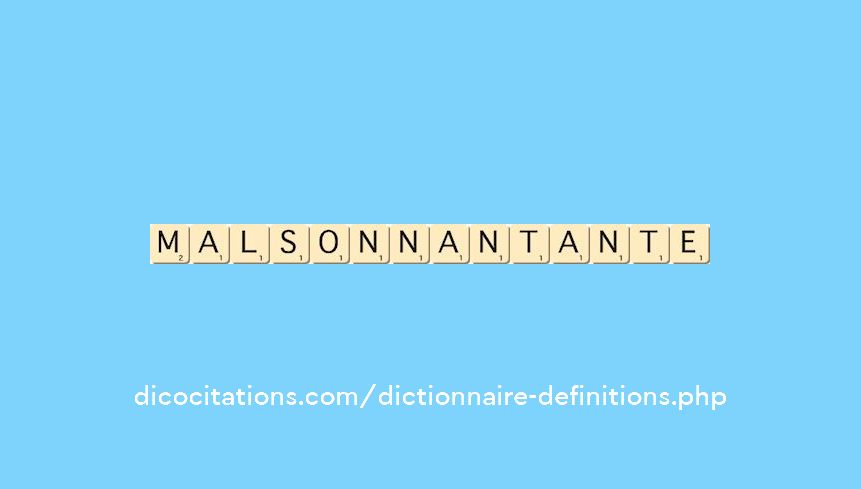 malsonnant--ante