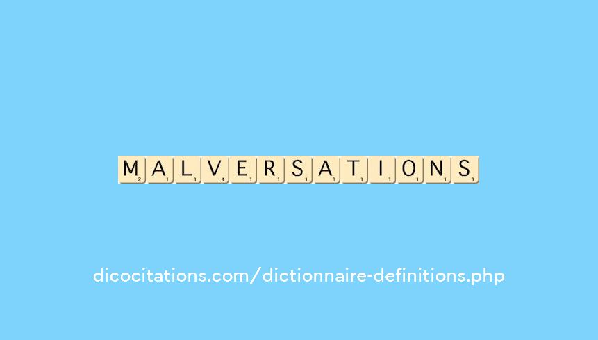 malversations