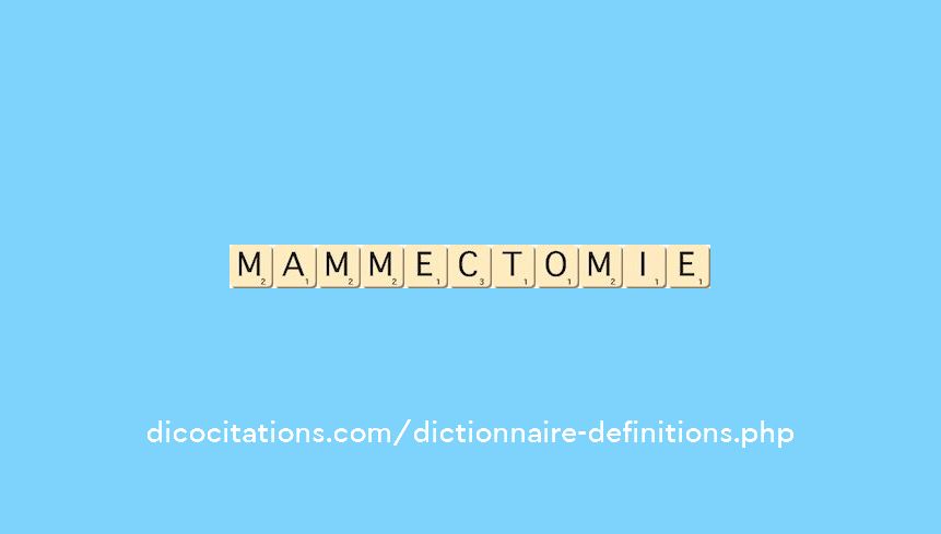 mammectomie mammectomie