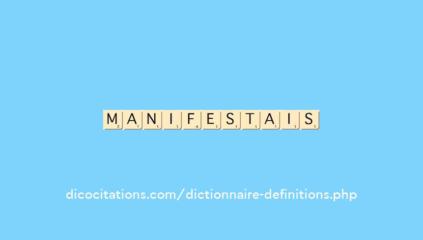manifestais manifestais