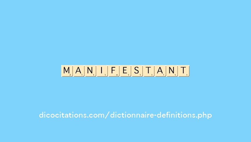 manifestant manifestant