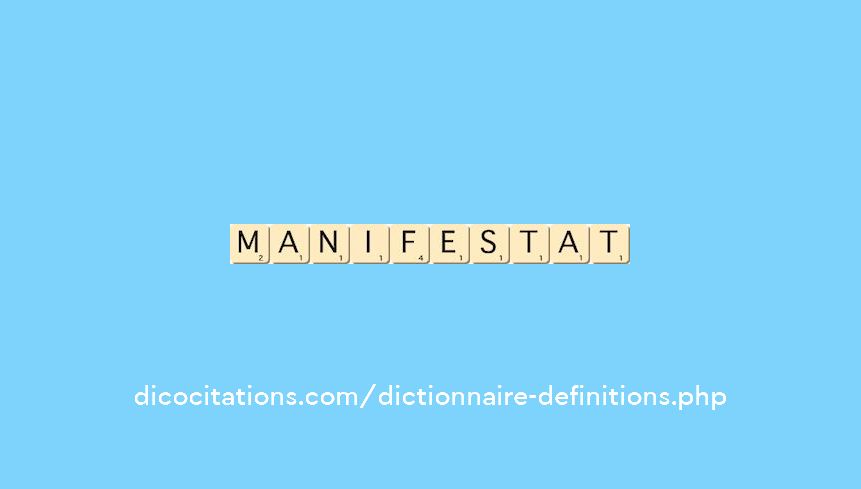 manifestat manifestat