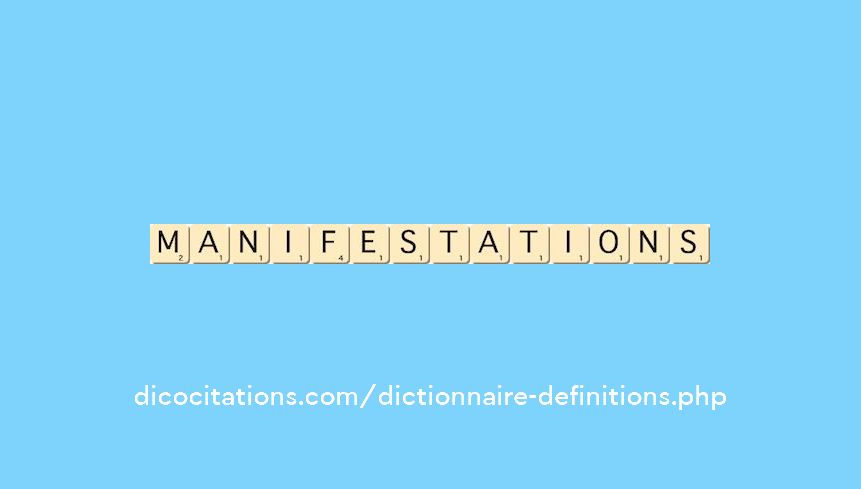 manifestations manifestations