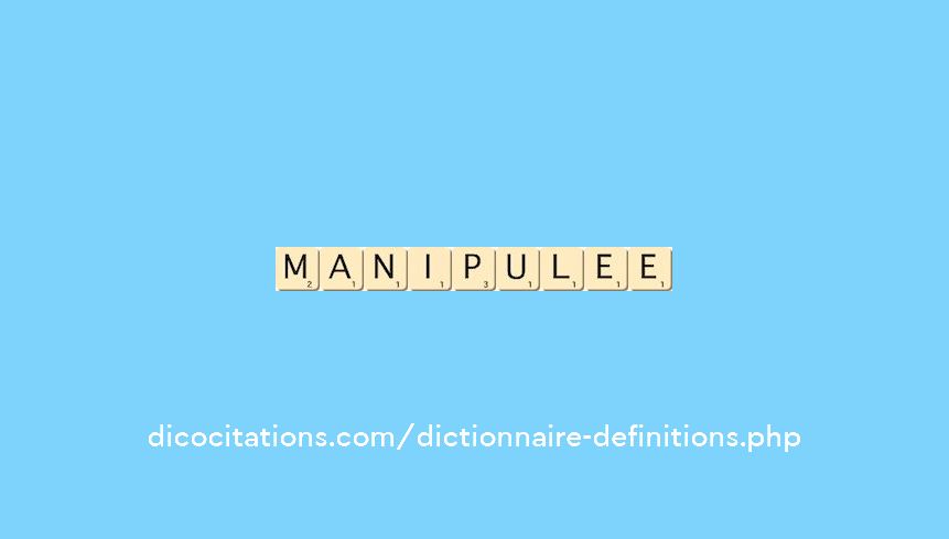 manipulee manipulee