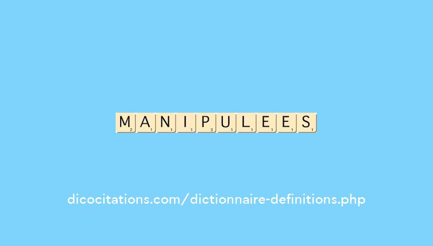 manipulees manipulees