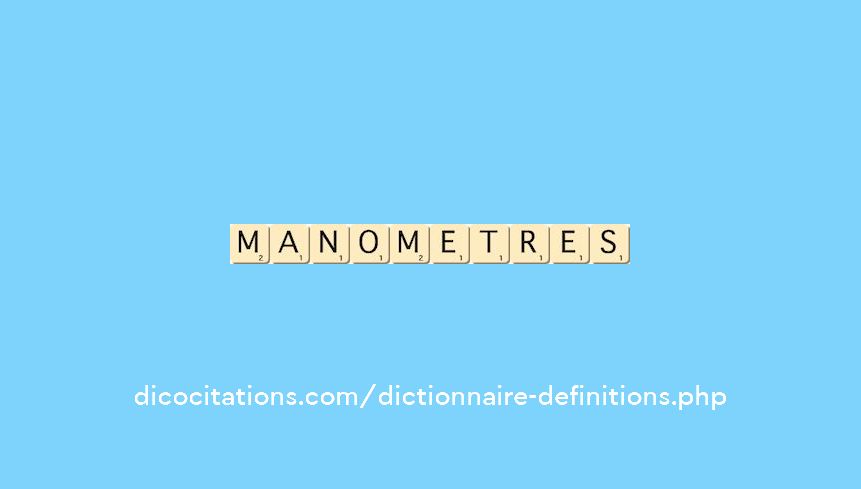 manometres manometres