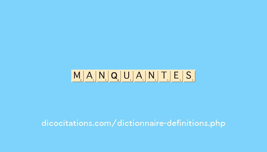manquantes