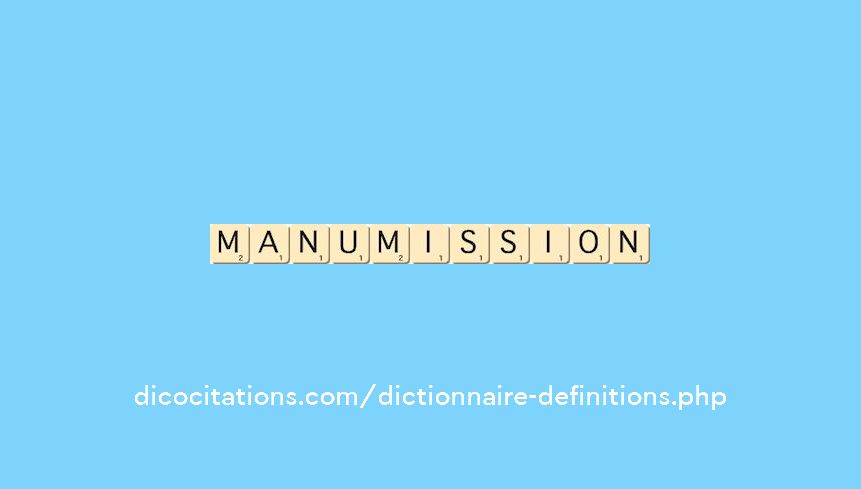 manumission